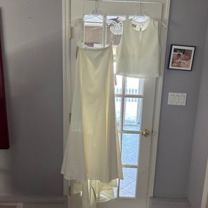 2 piece bridal outfit Jenny Yoo